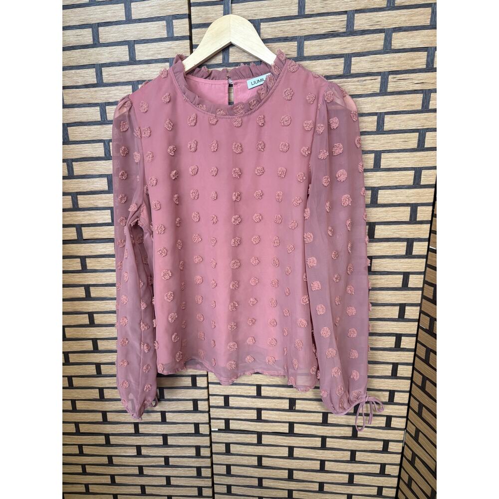 Liumilac Mauve Blouseβ Size Medium